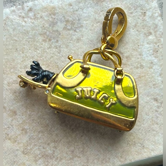 Juicy Couture Jewelry - Juicy Couture Dog Carrier Bag Charm… Rare!